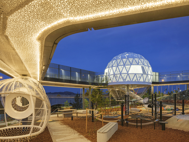 FORGE designed a winding elevated boardwalk and viewing platform